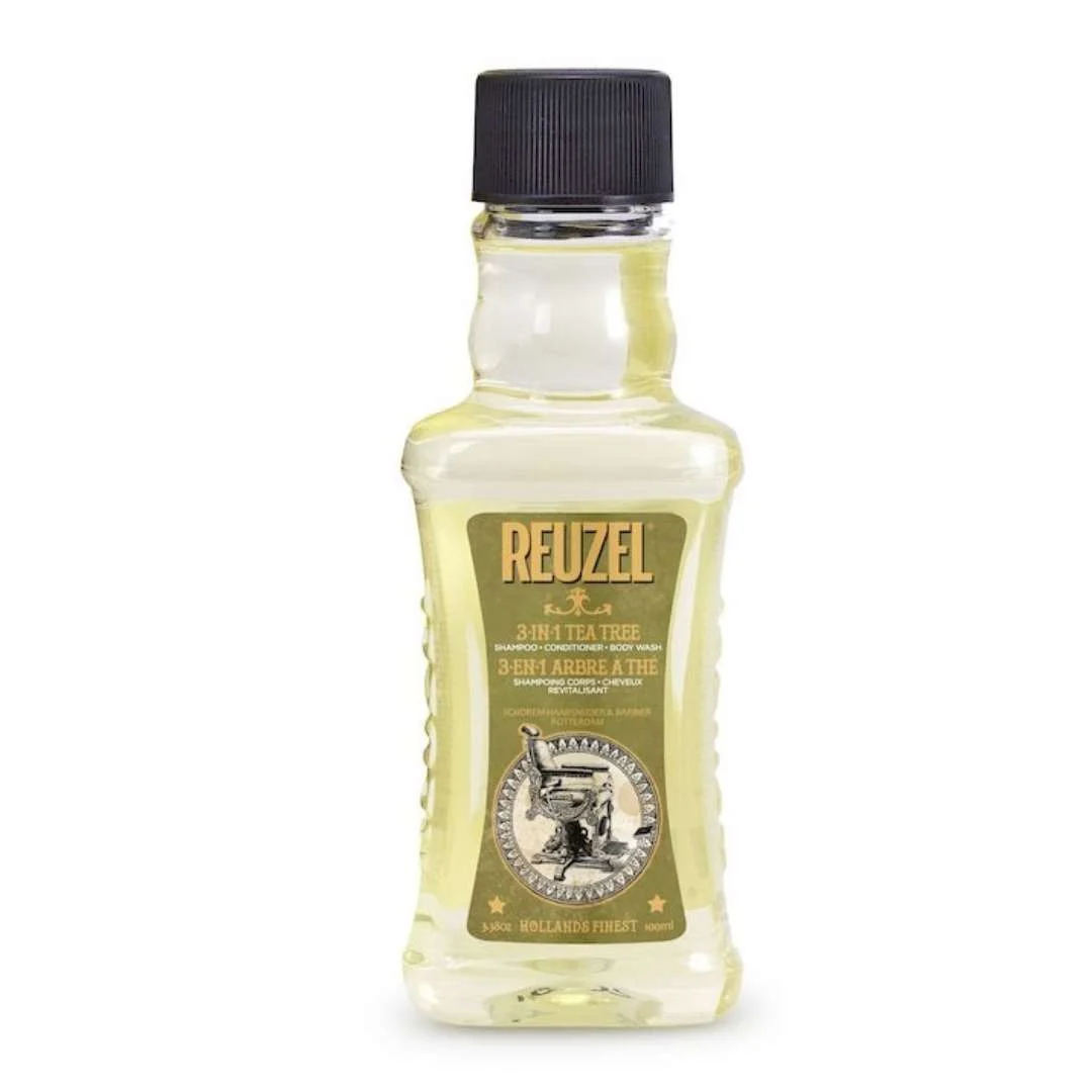 REUZEL 3 IN 1 TEA TREE SHAMPOO CONDITIONER E BODY WASH 100 ML.