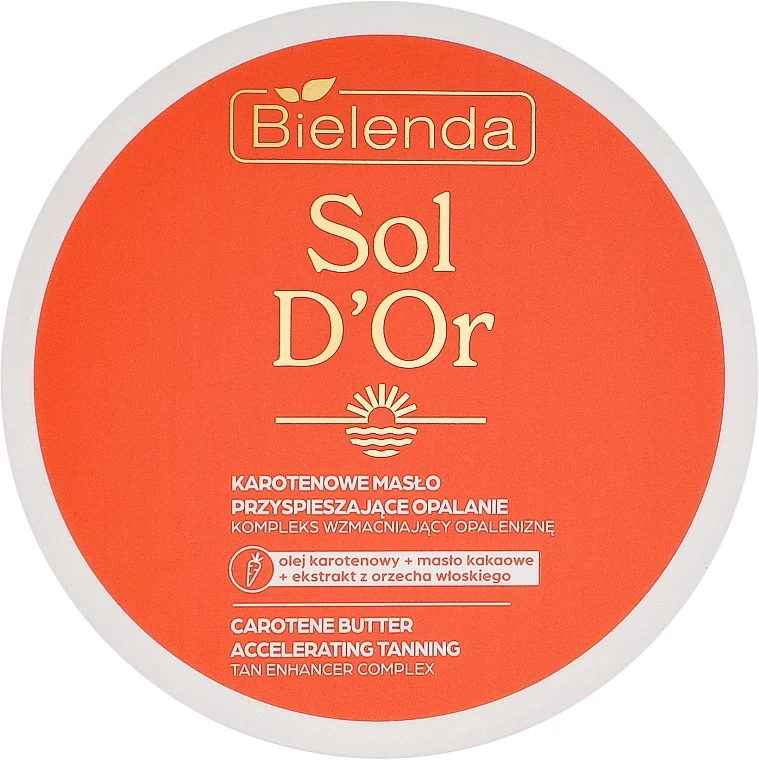 Burro intensificatore di abbronzatura con carotene