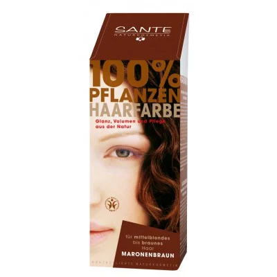 SANTE NATURKOSMETIK Tinta Vegetale per Capelli – Marrone Castano