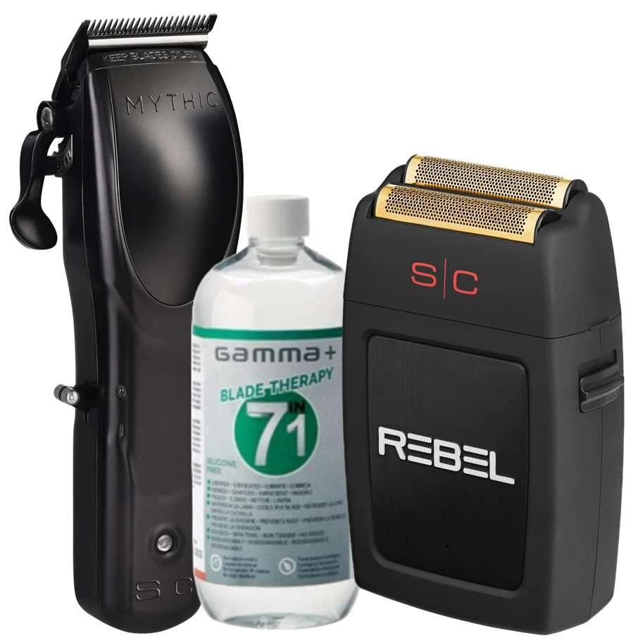 STYLECRAFT CLIPPER MYTHIC + SHAVER REBEL – OMAGGIO BLADE THERAPY 7 IN 1