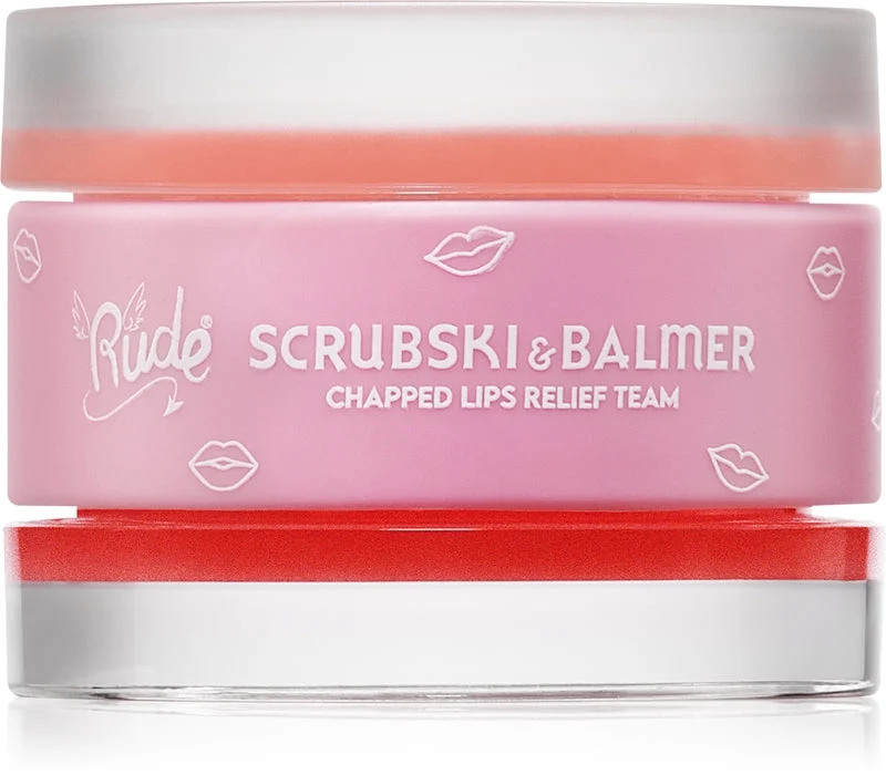 Rude Cosmetics Scrubski & Balmer balsamo e peeling per le labbra colore Grapefruit 7,5 g