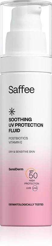 Saffee SensiDerm UV lozione protettiva lenitiva per pelli secche e sensibili SPF 50 50 ml