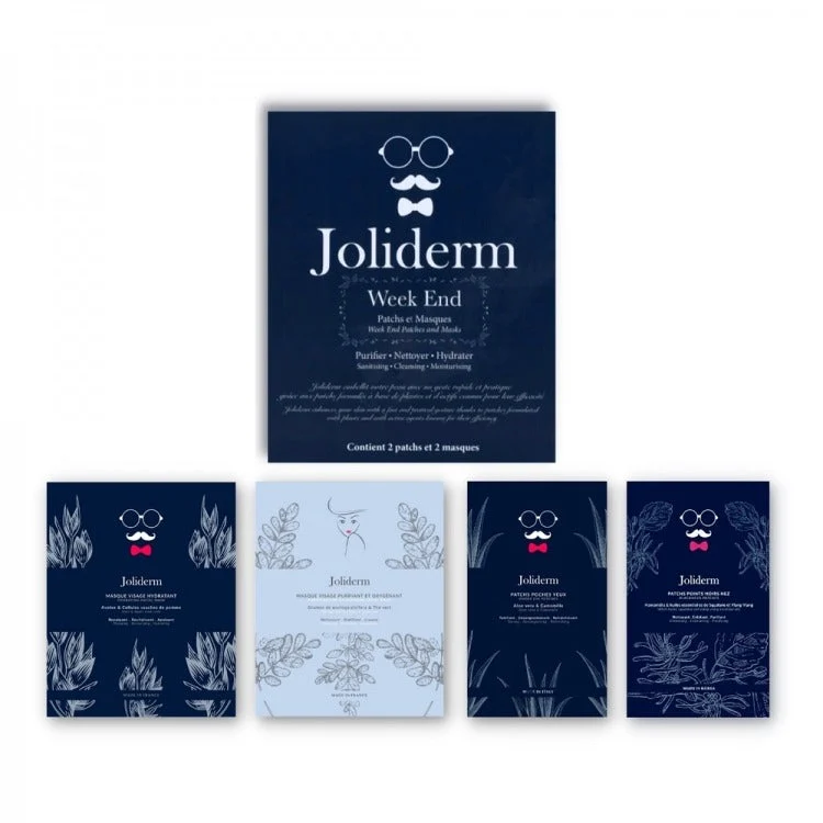 Week End Set Joliderm: Maschera in Tessuto e Cerotto Trattamento Locale, Per il Viso