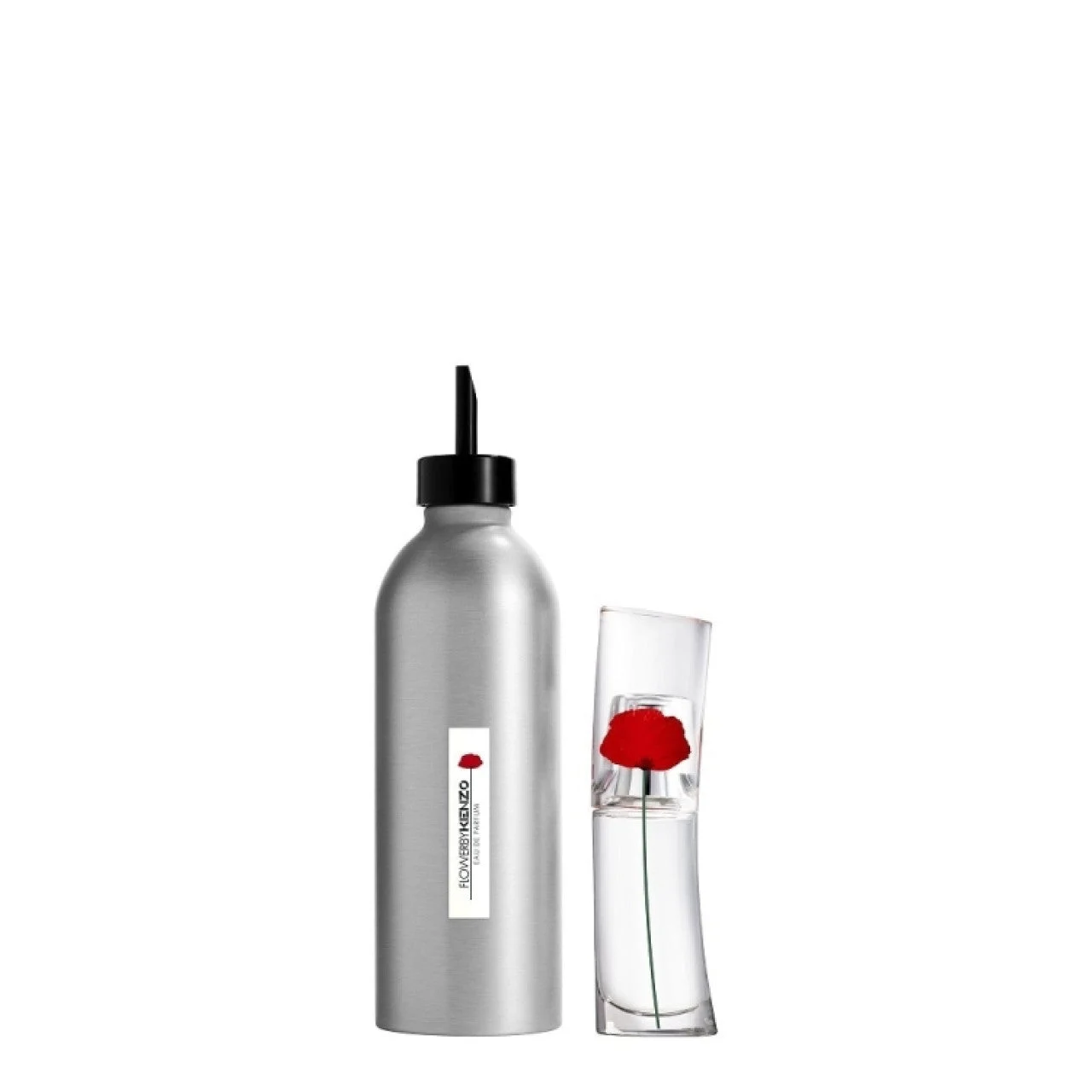 Set Kenzo: Eau de Parfum Flower da donna Ricarica 200 ml + Eau de Parfum Flower da donna 15 ml *in miniatura