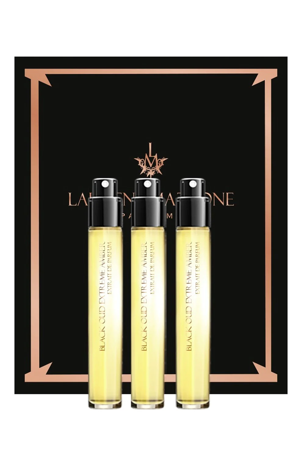 Set Laurent Mazzone Black Oud Extreme Amber Estratto di profumo Unisex 3 pezzi 15 ml