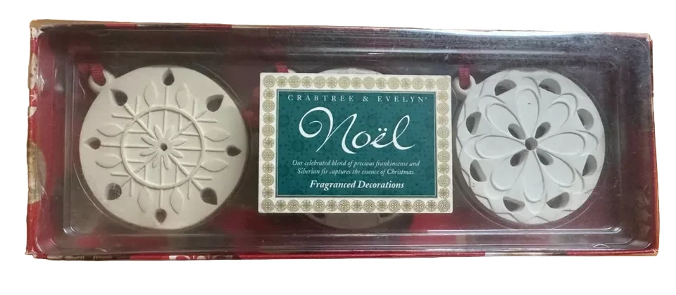 Set Trio Crabtree & Evelyn Decorazione Natalizia Deodorante per Ambienti 3 pezzi