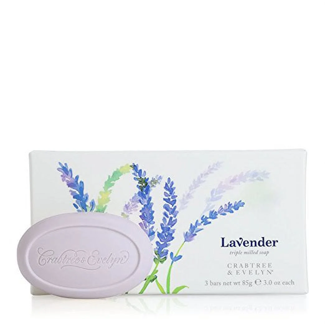 Set Trio Crabtree & Evelyn lavanda idratante saponetta 3 pezzi 85 g