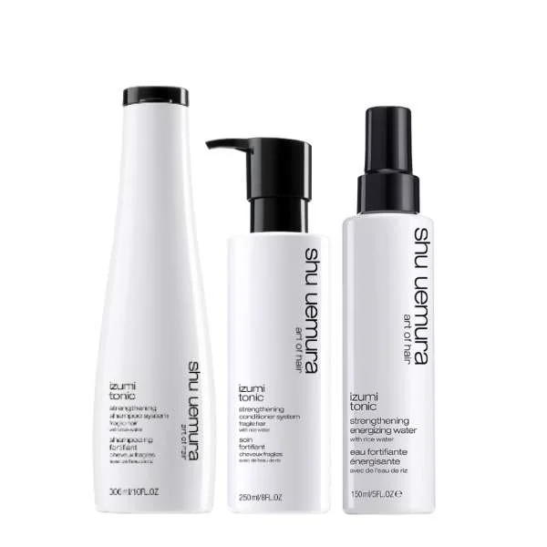 SHU UEMURA IZUMI TONIC STRENGTHENING 300 ML. + CONDITIONER 250ML + ENERGIZING WATER 150ML