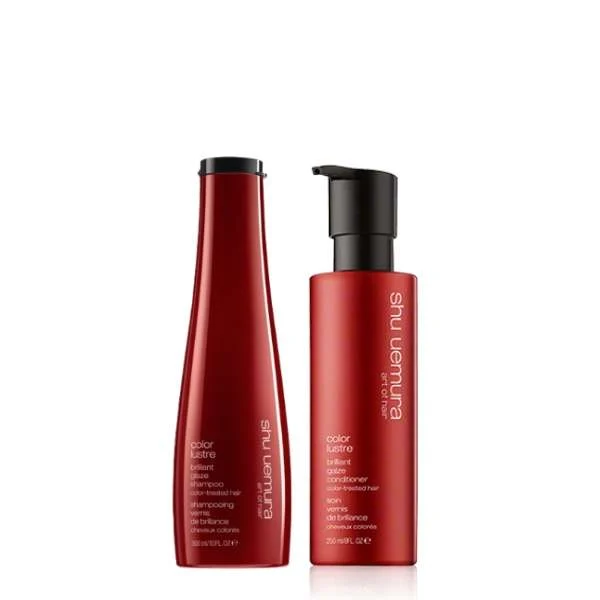 SHU UEMURA COLOR LUSTRE SHAMPOO 300 ML + SHU UEMURA COLOR LUSTRE GLAZE CONDITIONER