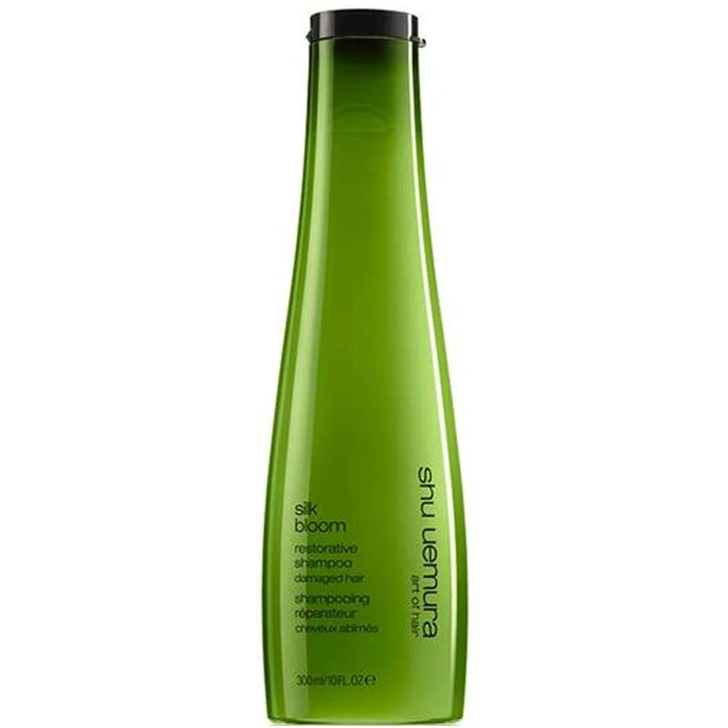 SHU UEMURA SILK BLOOM RESTORATIVE SHAMPOO FOR DAMAGED HAIR WITH ARGAN OIL 300 ML