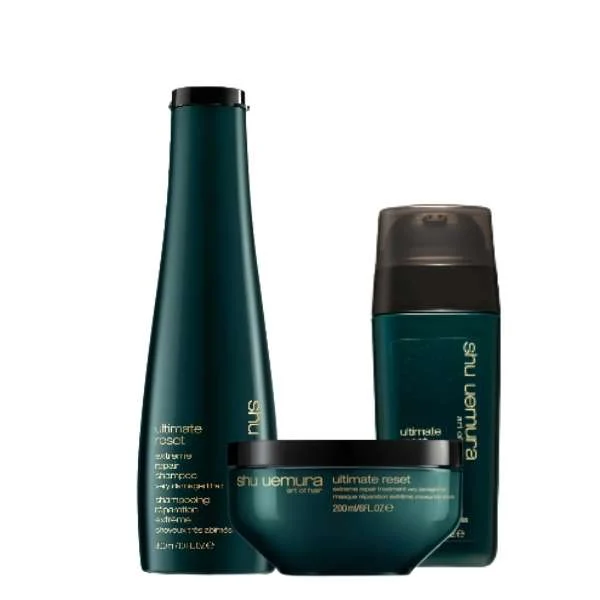 SHU UEMURA ULTIMATE RESET SHAMPOO 300 ML + MASQUE 200ML + SERUM 30ML