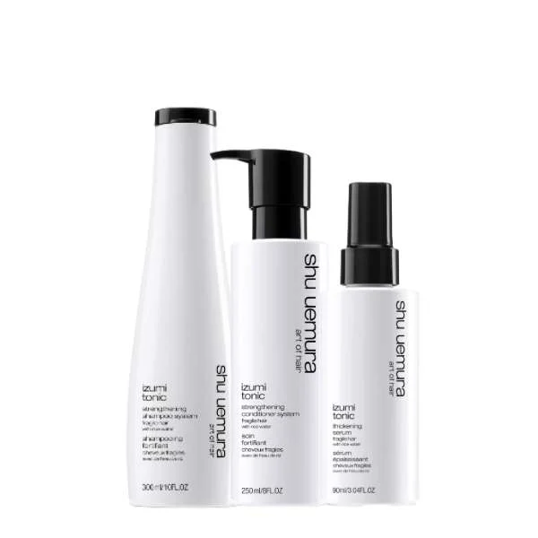 SHU UEMURA IZUMI TONIC STRENGTHENING 300 ML. + CONDITIONER 250 ml + SERUM 90 ML