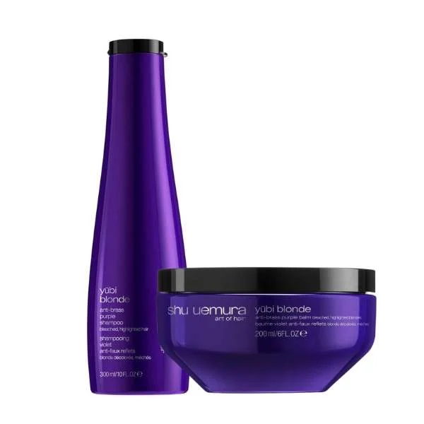 SHU UEMURA YUBI BLOND ANTI-BRASS 300 ML. + MASK ANTI-BRASS 200 ML