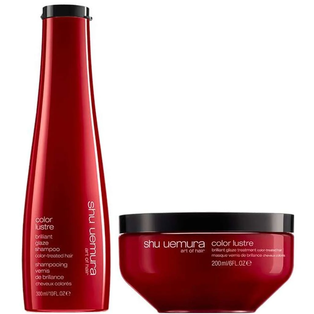 SHU UEMURA COLOR LUSTRE BRILLIANT GLAZE SHAMPOO 300 ML. + MASCHERA 200 ML.