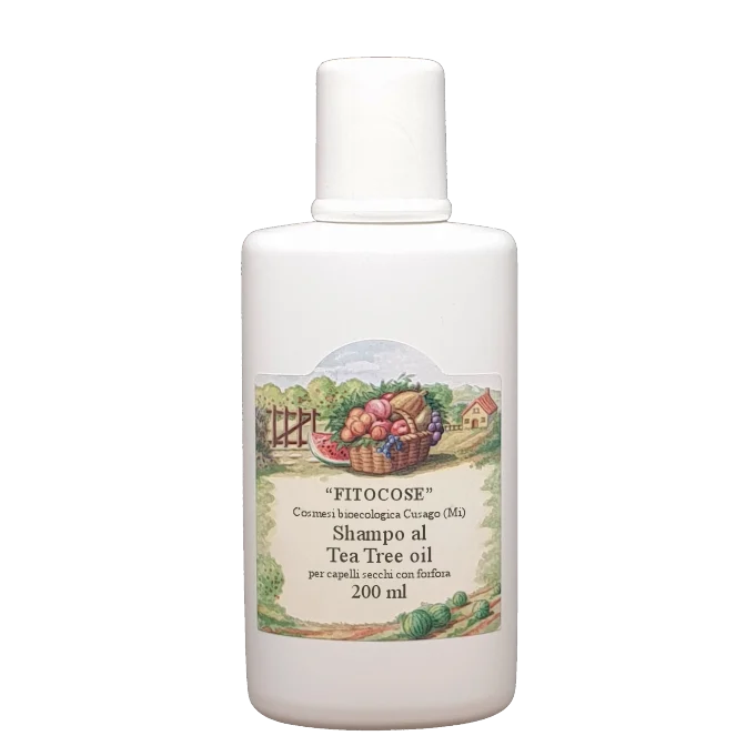 FITOCOSE Shampoo al Tea Tree – Capelli Secchi e con Forfora