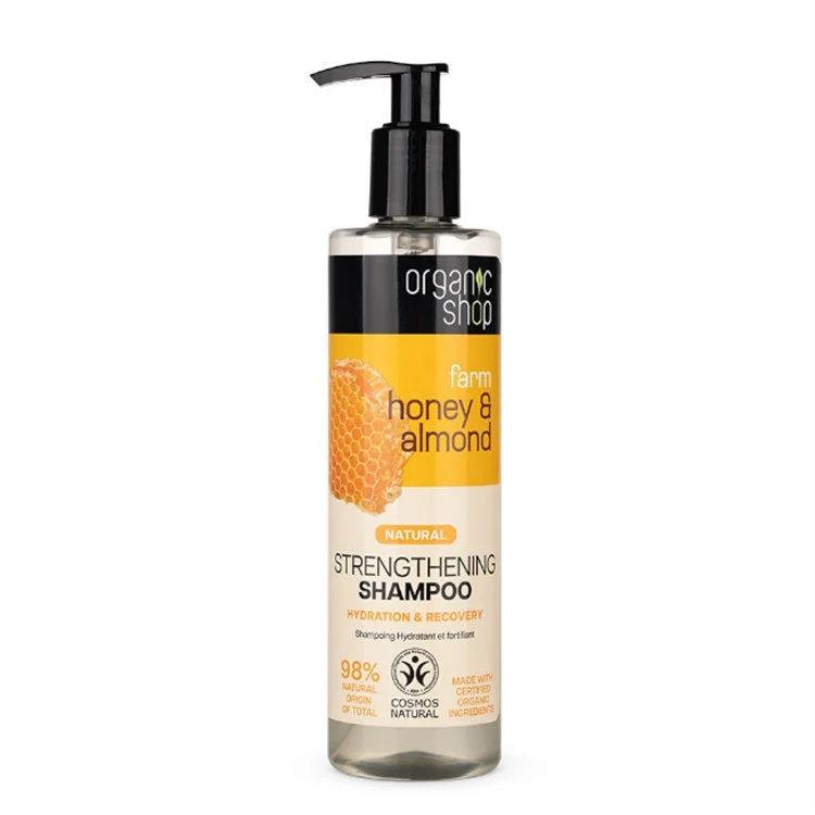 ORGANIC SHOP Honey & Almond – Strengthening Shampoo Hydration & Recovery