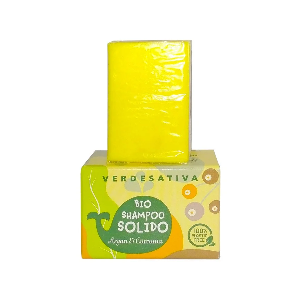 VERDESATIVA Shampoo Solido Argan e Curcuma