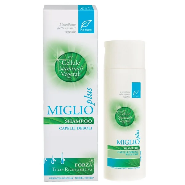 DR TAFFI Miglio Plus – Shampoo Capelli Deboli Anticaduta Cellule Staminali