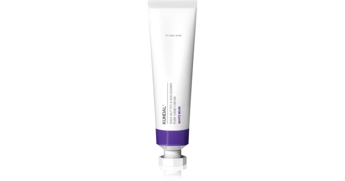 KUNDAL Shea Butter & Macadamia White Musk crema idratante mani effetto nutriente 50 ml