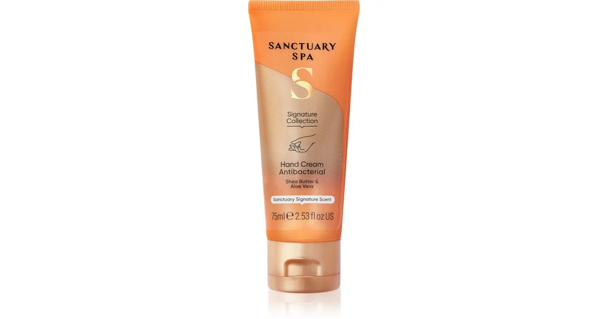 Sanctuary Spa Signature Collection crema trattante per le mani con ingrediente antibatterico 75 ml