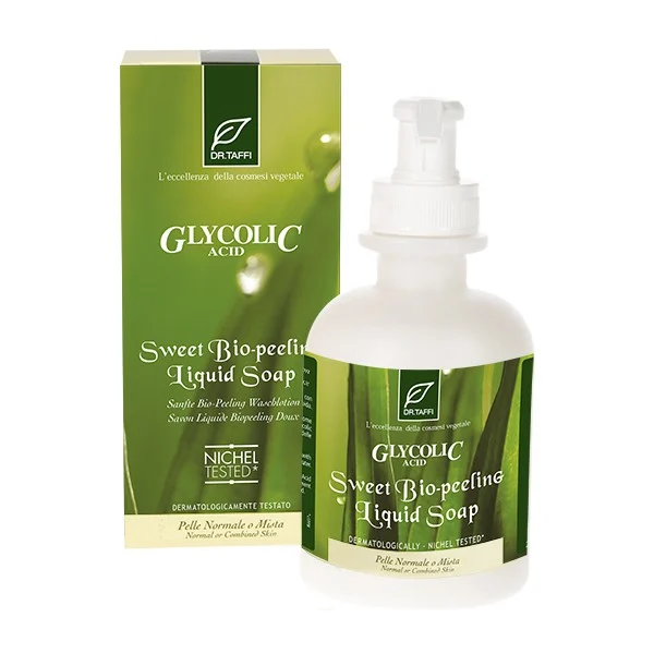DR TAFFI Glycolic Acid – Sweet Bio Peeling Liquid Soap