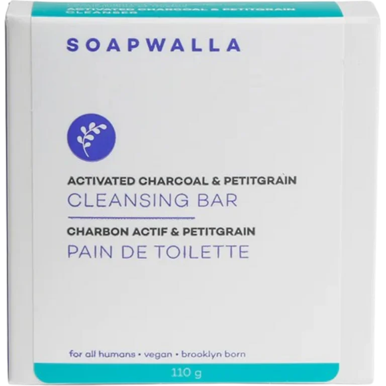 Soapwalla Saponetta al carbone attivo e petitgrain, 110 g