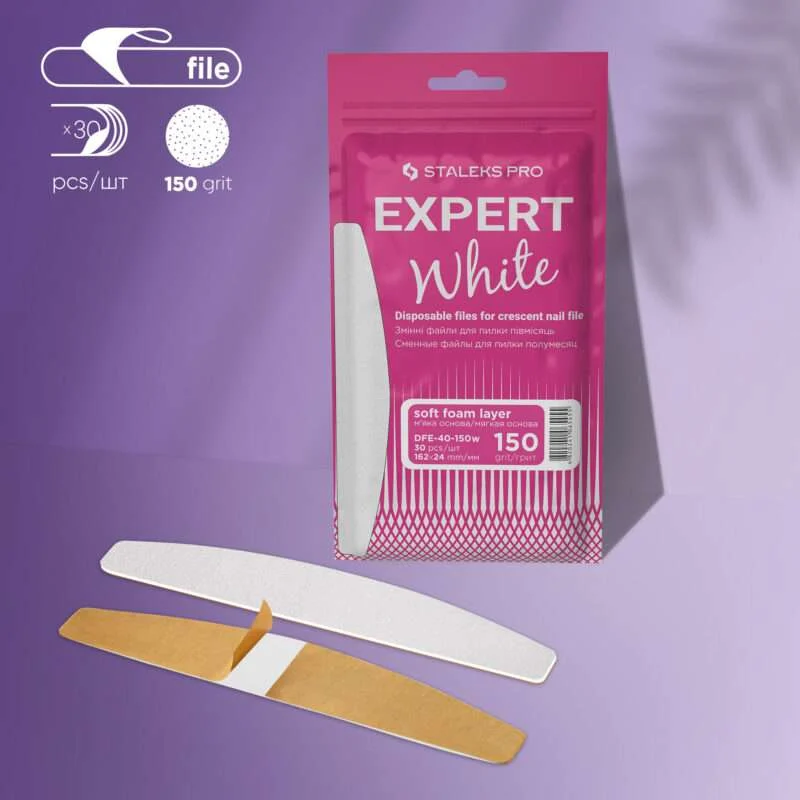 RICAMBI PER LIMA MEZZALUNA  BASE MORBIDA EXPERT 40  GRANA 150 30 PZ.