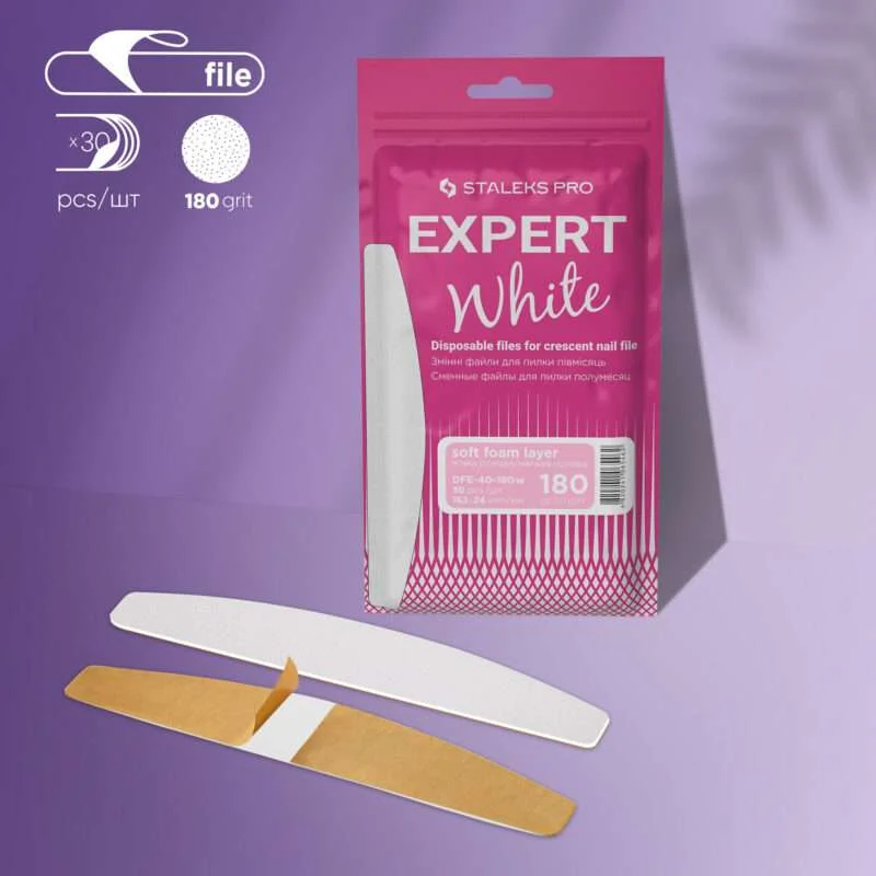 RICAMBI PER LIMA MEZZALUNA  BASE MORBIDA EXPERT 40  GRANA 180 30 PZ.