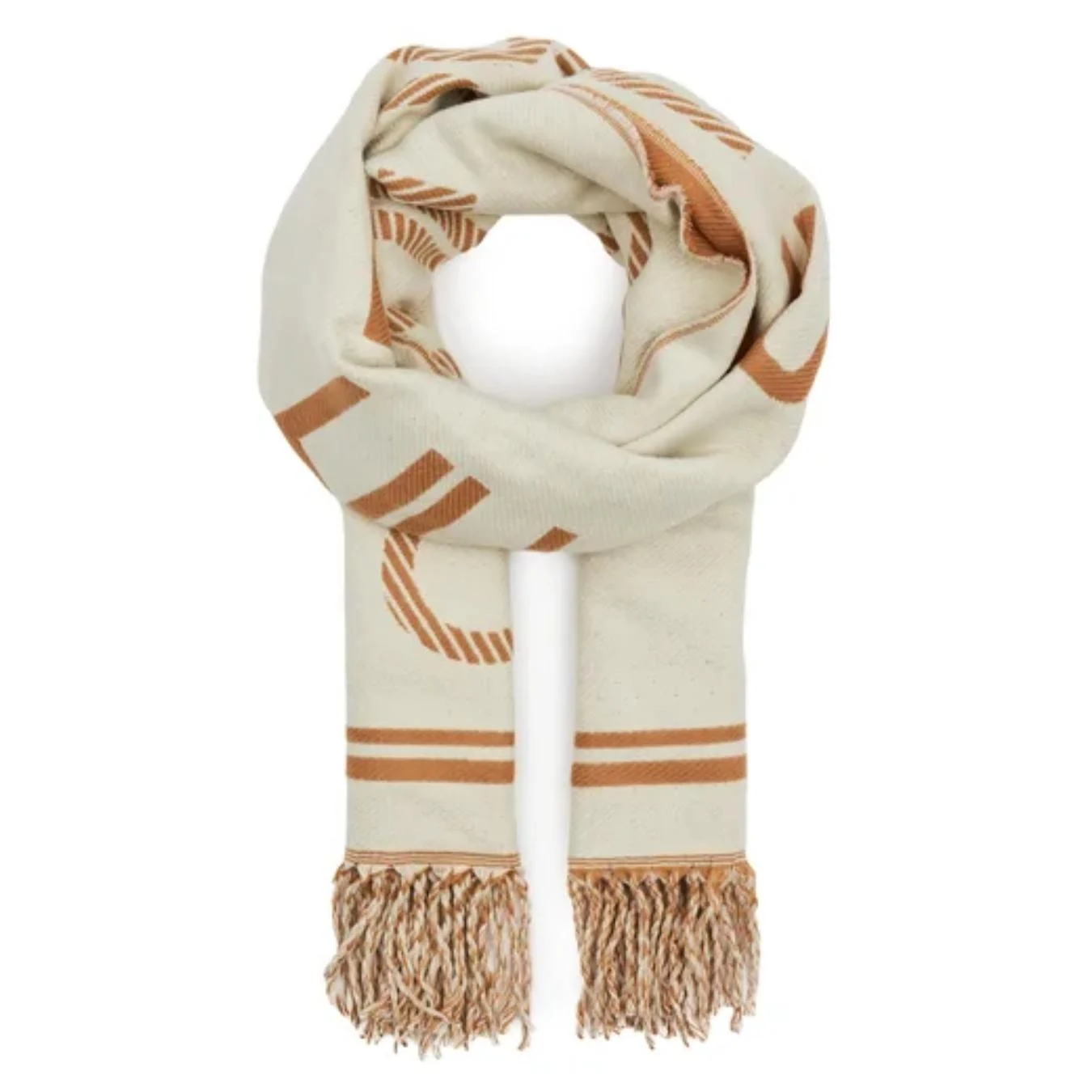 Stola Jacquard con Logo Monogram