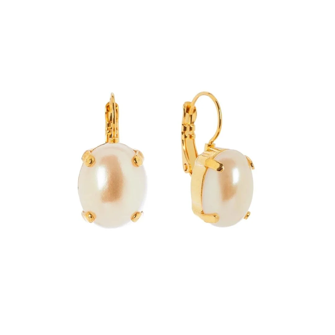 Orecchini monachella con perla cabochon Grace