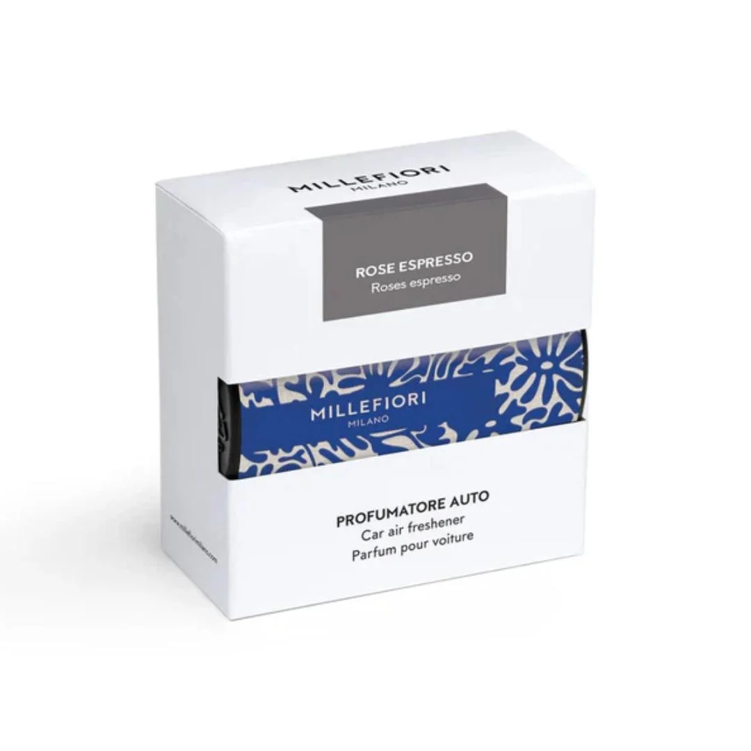 Profumatore Auto Textile Rose Espresso Blu