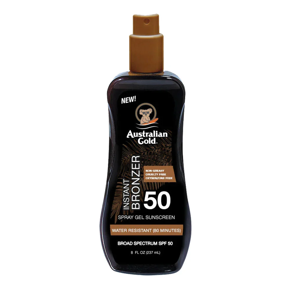Protezione Solare SPF50 Spray Gel with Instant Bronzer