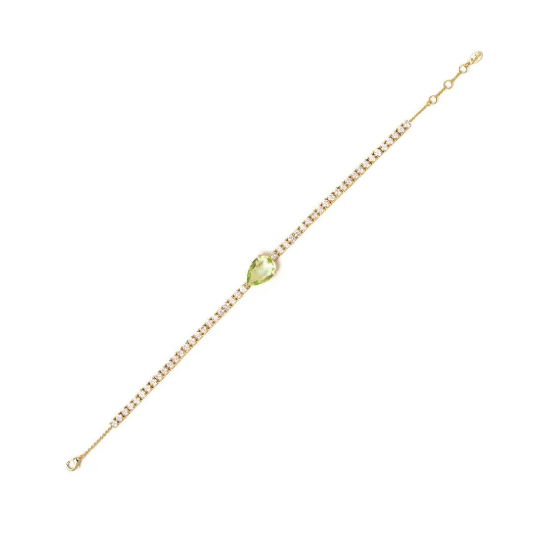 Bracciale Con Filo Di Cristalli Chandelier