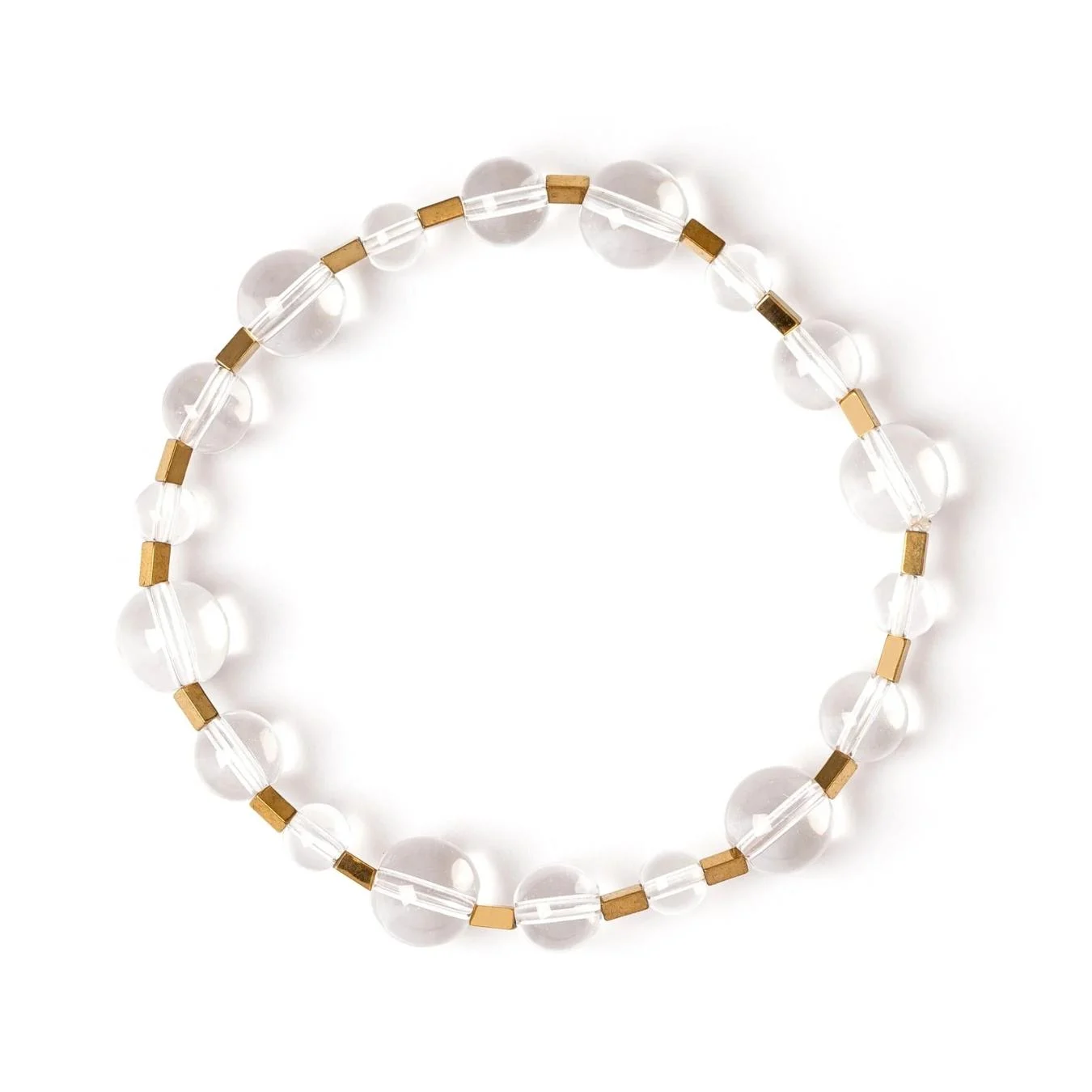 Bracciale Elastico Sfere e Barrette Clorofilla