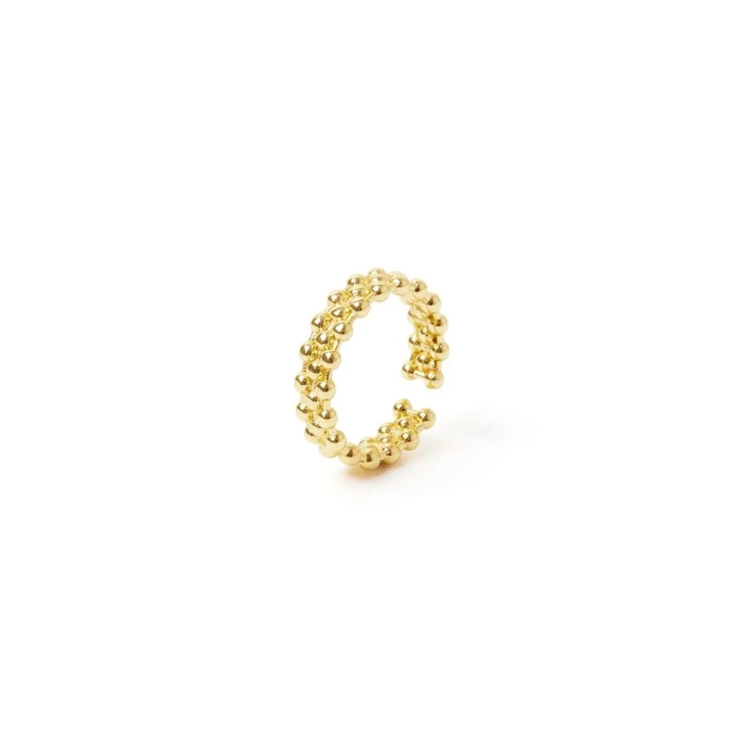 Anello con fascia a piccole sfere Rania
