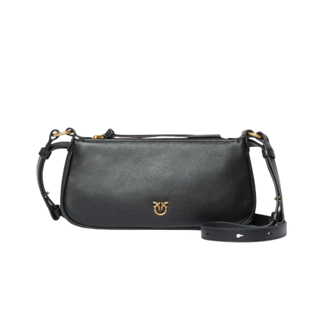 Borsa a Tracolla Mini Half Moon Baguette in Pelle