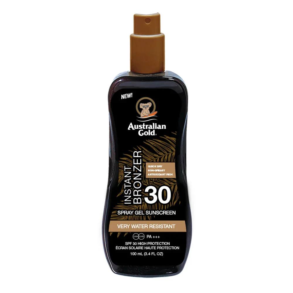 Protezione Solare SPF30 Instant Bronzer Spray Gel - Travel Size
