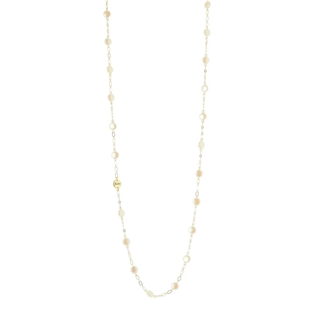 Collana lunga catena sottile e pasticche Grace