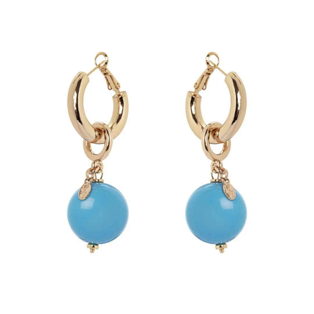 Orecchini Cerchietto E Boule Bloom