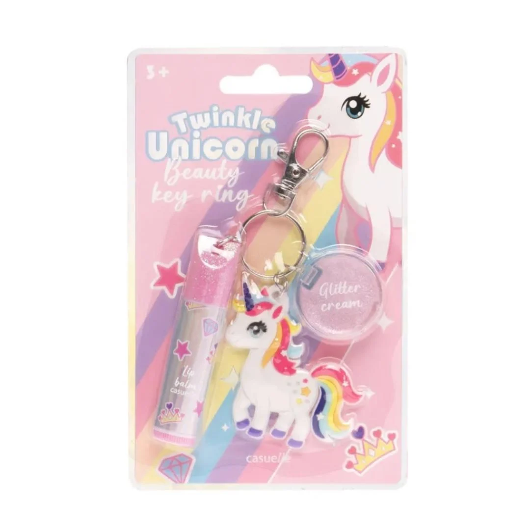 Portachiavi Lucidalabbra Scintillante Unicorno
