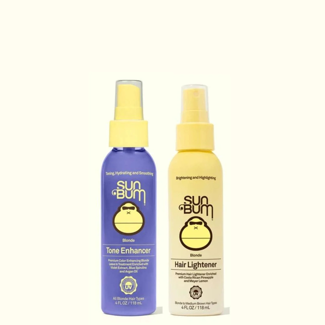 SUN BUM BLONDE HAIR LIGHTENER 118ML + BLONDE TONE ENHANCER 118ML
