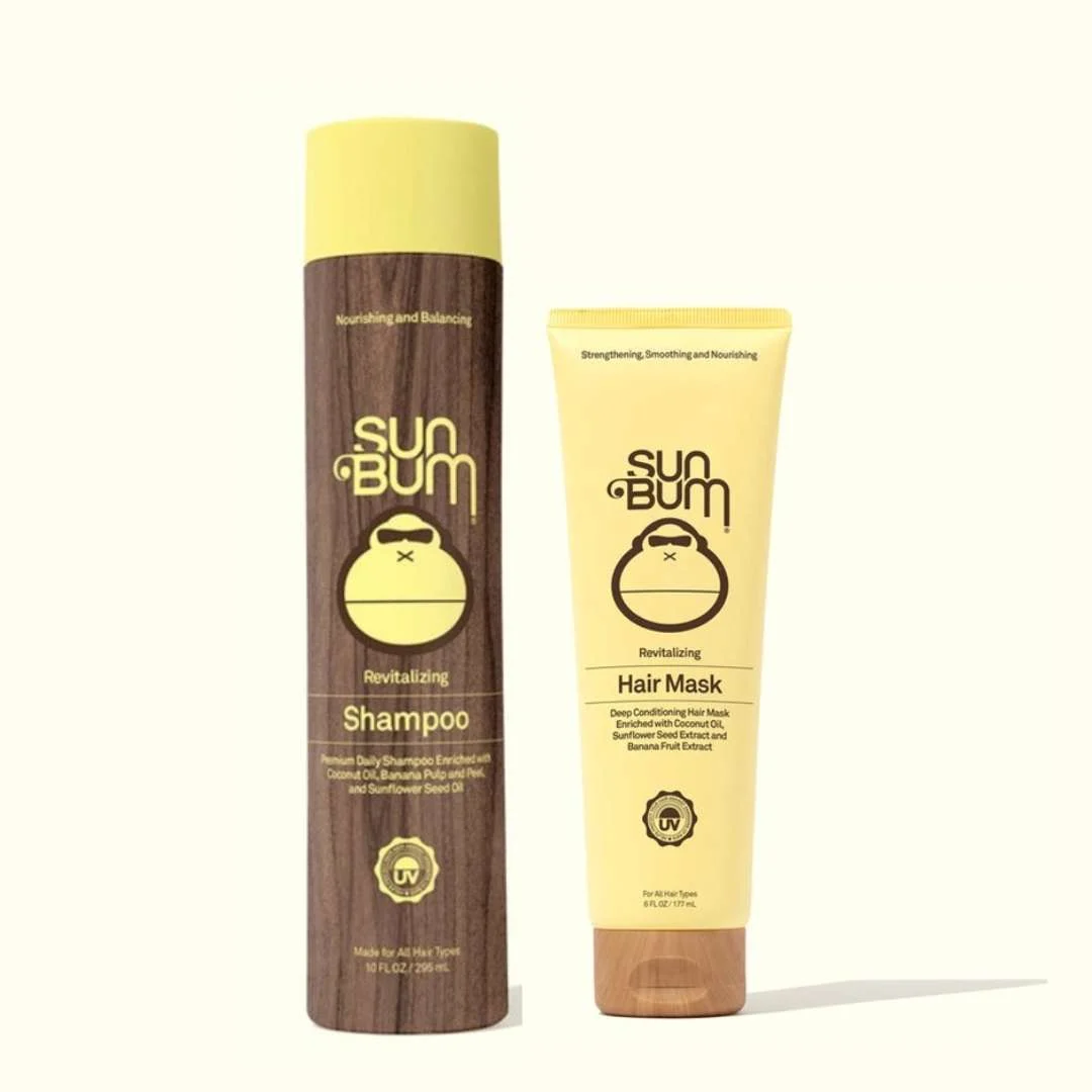 SUN BUM REVITALIZING SHAMPOO 300ML + REVITALIZING HAIR MASK 177ML