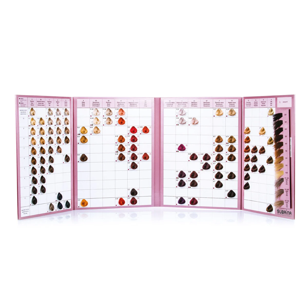 Cartella colori per capelli Subrina Professional