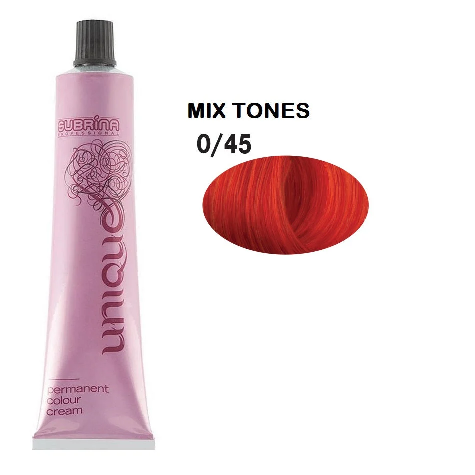 Subrina Professional Tintura Unica Per Capelli Permanente 0/45 Arancione 100 ml