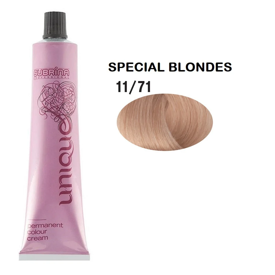 Subrina Professional Tintura Unica Per Capelli Permanente 11/71 Biondo Cenere Castano Speciale 100 ml