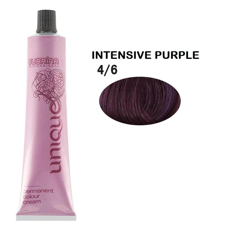 Subrina Professional Tintura Unica Per Capelli Permanente 4/6 Castagno Medio Viola Intensivo 100 ml