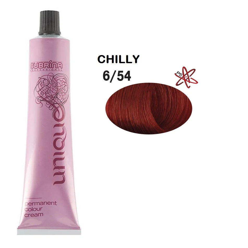 Subrina Professional Tintura Unica Per Capelli Permanente 6/54 Biondo Scuro Rosso Dorato 100 ml