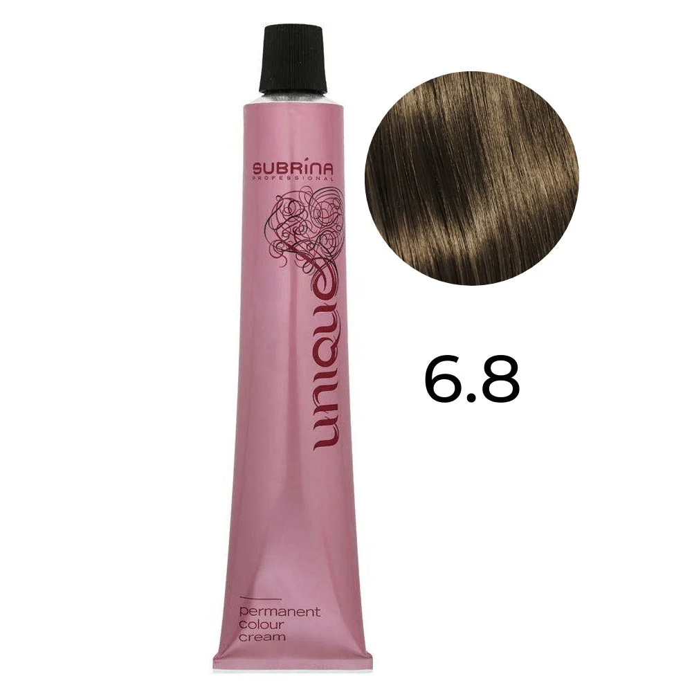 Subrina Professional Tintura Unica Per Capelli Permanente 6/8 Biondo Scuro Opaco 100 ml