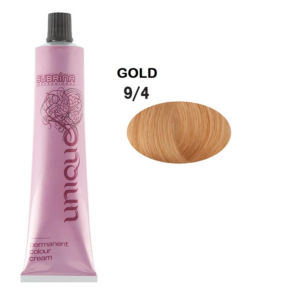 Subrina Professional Tintura permanente unica per capelli 9/4 Biondo Chiaro Dorato 100 ml