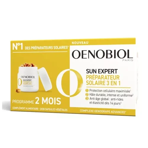 Oenobiol Sun Expert Preparatore Solare 3in1 Tripla azione 2x30 capsule